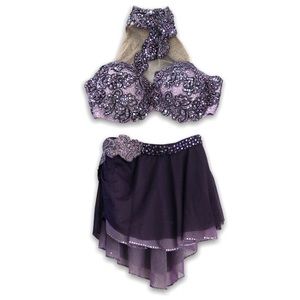 Purple Two-Piece Dance Class Costume